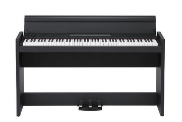  The LP-380 digital piano blends into your room with a slim design and a new, much-requested color. The LP-380 lineup welcomes the new rosewood black (RWBK) model, featuring a subdued atmosphere with a spark of personality. The beautiful woodgrain has a dark and sophisticated finish that is sure to steal your heart. Authentic grand piano experience in a slim design that adds style to your home. The LP-380 provides a brilliant piano sound in a low-profile, slim design. The flat-top cabinet looks stylish even when the key cover is closed. The high-output amplifier and speakers accurately reproduce a realistic piano sound, while Korg’s flagship RH3 keybed enables expressive performances. Skillfully Crafted in Japan. The prestigious LP-380 digital piano, featuring the highly acclaimed RH3 keybed, is proudly built in Kyoto, Japan by craftsmen with the experience and expertise gained from producing some of the highest quality digital musical instruments available. Our goal is complete customer satisfaction and we are proud to produce pianos that musicians will enjoy playing now and for years to come.      Slim and stylish design     High-quality musical instrument produced by expert craftsman in Kyoto, Japan     Rich, dynamic acoustic piano sounds that are enjoyable to play     High-output amp section produces plenty of volume     RH3 (Real Weighted Hammer Action 3) keyboard     Reduced chassis, package size, and weight     Three-pedal design with half-damper support     Optional Accessory: PB-KRG-BK  Le piano élégant LP-380 est maintenant disponible dans une toute nouvelle finition noire à grain de palissandre! Le piano numérique LP-380 se fond dans votre pièce avec un design mince et une nouvelle couleur très demandée. La gamme LP-380 accueille le nouveau modèle en palissandre noir (RWBK), avec une atmosphère tamisée avec une étincelle de personnalité. Le beau grain de bois a une finition sombre et sophistiquée qui ne manquera pas de voler votre cœur. Expérience de piano à queue authentique dans un design mince qui ajoute du style à votre maison. Le LP-380 offre un son de piano brillant dans un design mince et discret. L'armoire à dessus plat est élégante même lorsque le couvercle du clavier est fermé. L’amplificateur et les haut-parleurs à haut rendement reproduisent avec précision un son de piano réaliste, tandis que le clavier RH3 phare de Korg permet des performances expressives. Habilement fabriqué au Japon. Le prestigieux piano numérique LP-380, doté du clavier RH3 très apprécié, est fièrement construit à Kyoto, au Japon, par des artisans possédant l'expérience et l'expertise acquises en produisant certains des instruments de musique numériques de la plus haute qualité disponibles. Notre objectif est la satisfaction totale du client et nous sommes fiers de produire des pianos que les musiciens apprécieront de jouer maintenant et pour les années à venir.      Design fin et élégant     Instrument de musique de haute qualité produit par un artisan expert à Kyoto, au Japon     Des sons de piano acoustique riches et dynamiques qui sont agréables à jouer     La section d'ampli à haut rendement produit beaucoup de volume     Clavier RH3 (Real Weighted Hammer Action 3)     Châssis, taille et poids réduits     Conception à trois pédales avec support demi-amortisseur     Accessoire Optionnelle: PB-KRG-BK